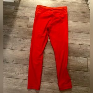 Zyia Active Red Metallic Light N Tight Leggings